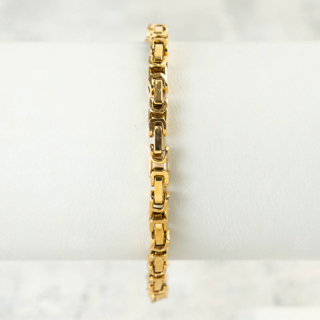 Pulsera Rustica Oro Laminado 18k