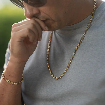 Combo Gucci Doble En Oro Laminado 18k