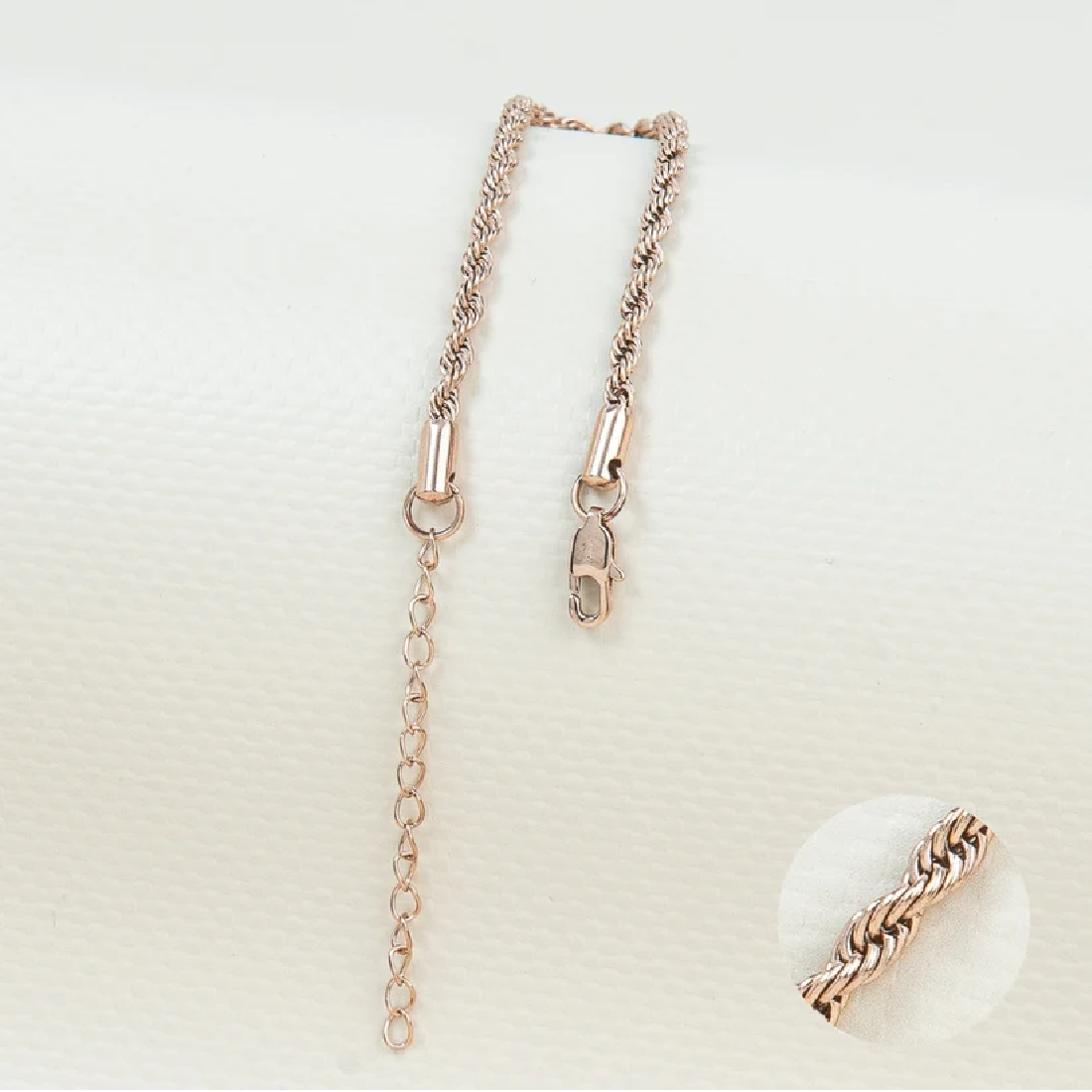 Pulsera Lazo Rosa Oro Laminado 18k