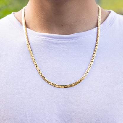 Cadena Serpiente Oro Laminado 18k